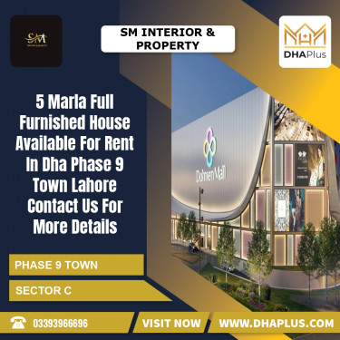 5 Marla Residential House for Rent in Sector C -  Phase 9 Town, Lahore - (DP-37875)