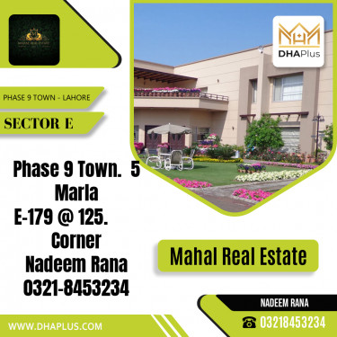 5 Marla Residential Plot for Sale in Sector E -  Phase 9 Town, Lahore - (DP-37881)