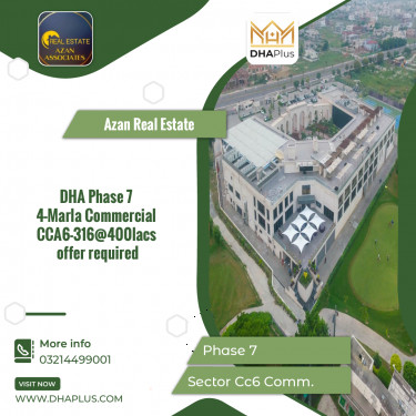 4 Marla Commercial Plot for Sale in Sector CC6 Commercial -  Phase 7, Lahore - (DP-37891)