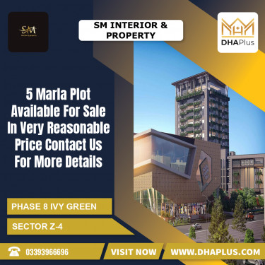 5 Marla Residential Plot for Sale in Sector Z-4 -  Phase 8 Ivy Green, Lahore - (DP-37897)