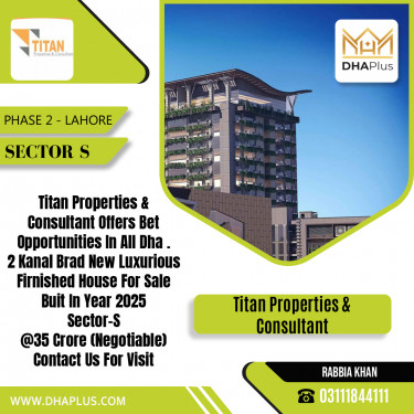 2 Kanal Residential House for Sale in Sector S -  Phase 2, Lahore - (DP-37910)