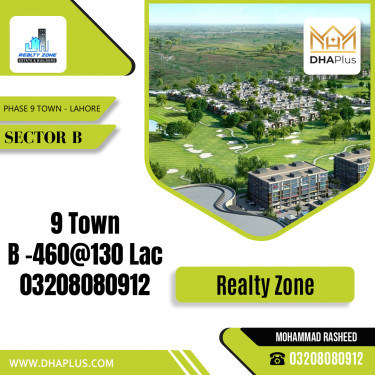 5 Marla Residential Plot for Sale in Sector B -  Phase 9 Town, Lahore - (DP-37911)