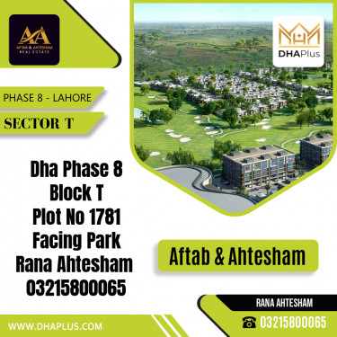 1 Kanal Residential Plot for Sale in Sector T -  Phase 8, Lahore - (DP-37945)