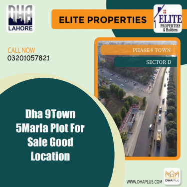 5 Marla Residential Plot for Sale in Sector D -  Phase 9 Town, Lahore - (DP-37958)