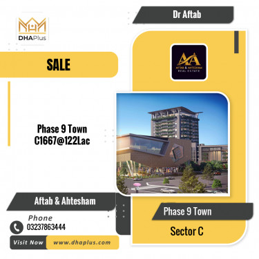 5 Marla Residential Plot for Sale in Sector C -  Phase 9 Town, Lahore - (DP-37985)