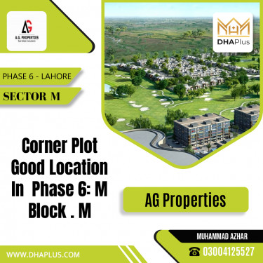 1 Kanal Residential Plot for Sale in Sector M -  Phase 6, Lahore - (DP-37988)