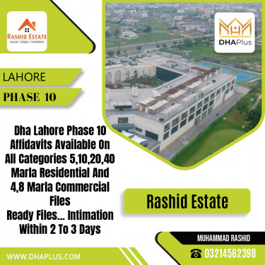 5 Marla Residential Plot for Sale in Phase 10, Lahore - (DP-38040)