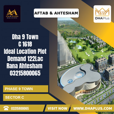 5 Marla Residential Plot for Sale in Sector C -  Phase 9 Town, Lahore - (DP-38066)