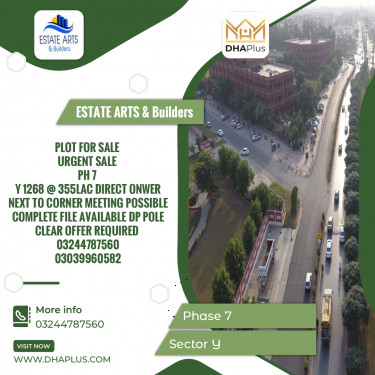 1 Kanal Residential Plot for Sale in Sector Y -  Phase 7, Lahore - (DP-38093)