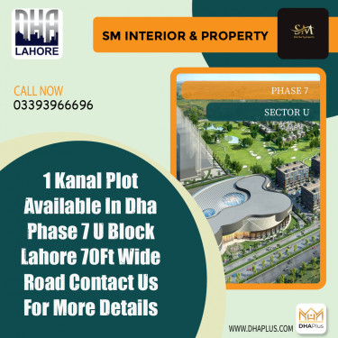 1 Kanal Residential Plot for Sale in Sector U -  Phase 7, Lahore - (DP-38110)
