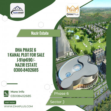1 Kanal Residential Plot for Sale in Sector J -  Phase 6, Lahore - (DP-38131)