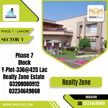 1 Kanal Residential Plot for Sale in Sector Y -  Phase 7, Lahore - (DP-38170)