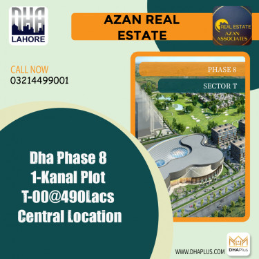 1 Kanal Residential Plot for Sale in Sector T -  Phase 8, Lahore - (DP-38196)