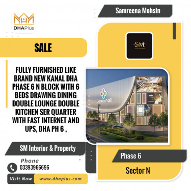 1 Kanal Residential House for Sale in Sector N -  Phase 6, Lahore - (DP-38247)