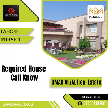 Required Commercial House in Phase 1, Lahore - (DP-38267)