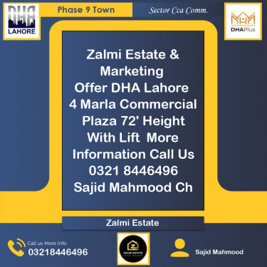 4 Marla Commercial Plaza for Sale in Sector CCA Commercial -  Phase 9 Town, Lahore - (DP-38317)