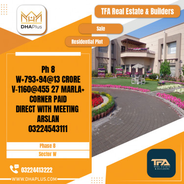 40 Marla Residential Plot for Sale in Sector W -  Phase 8, Lahore - (DP-38319)