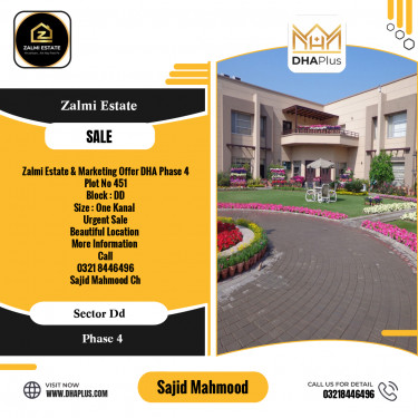 20 Marla Residential Plot for Sale in Sector DD -  Phase 4, Lahore - (DP-38329)