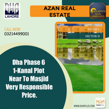 1 Kanal Residential Plot for Sale in Sector D -  Phase 6, Lahore - (DP-38348)