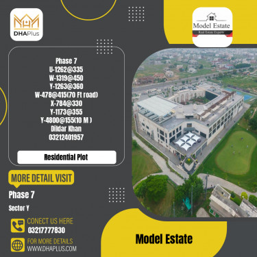 1 Kanal Residential Plot for Sale in Sector Y -  Phase 7, Lahore - (DP-38361)