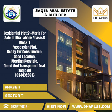 21 Marla Residential Plot for Sale in Sector T -  Phase 8, Lahore - (DP-38429)