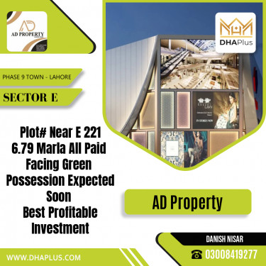 6 Marla Residential Plot for Sale in Sector E -  Phase 9 Town, Lahore - (DP-38490)