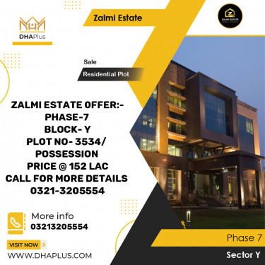 10 Marla Residential Plot for Sale in Sector Y -  Phase 7, Lahore - (DP-38516)