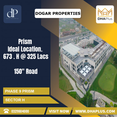 1 Kanal Residential Plot for Sale in Sector H -  Phase 9 Prism, Lahore - (DP-38536)