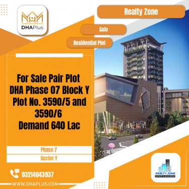 2 Kanal Residential Plot for Sale in Sector Y -  Phase 7, Lahore - (DP-38567)