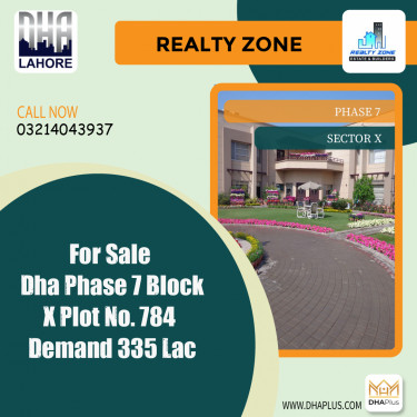 1 Kanal Residential Plot for Sale in Sector X -  Phase 7, Lahore - (DP-38569)