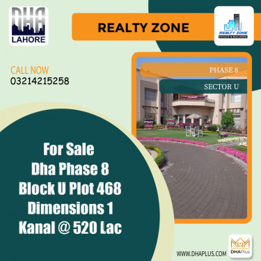 1 Kanal Residential Plot for Sale in Sector U -  Phase 8, Lahore - (DP-38585)