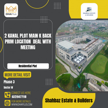 2 Kanal Residential Plot for Sale in Sector W -  Phase 3, Lahore - (DP-38609)