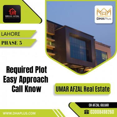 7 Marla Required Residential Plot in Phase 5, Lahore - (DP-38616)
