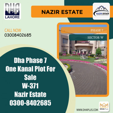 1 Kanal Residential Plot for Sale in Sector W -  Phase 7, Lahore - (DP-38635)