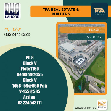 1 Kanal Residential Plot for Sale in Sector V -  Phase 8, Lahore - (DP-38642)