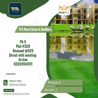 1 Kanal Residential Plot for Sale in Sector J -  Phase 5, Lahore - (DP-38644)