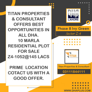 5 Marla Residential Plot for Sale in Sector Z-4 -  Phase 8 Ivy Green, Lahore - (DP-38649)