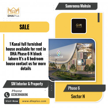1 Kanal Residential House for Sale in Sector N -  Phase 6, Lahore - (DP-38655)