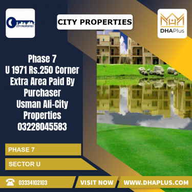 1 Kanal Residential Plot for Sale in Sector U -  Phase 7, Lahore - (DP-38679)