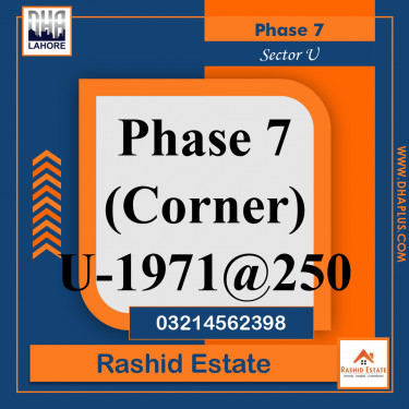 1 Kanal Residential Plot for Sale in Sector U -  Phase 7, Lahore - (DP-38680)