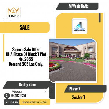 10 Marla Residential Plot for Sale in Sector T -  Phase 7, Lahore - (DP-38695)