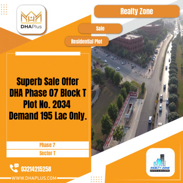 10 Marla Residential Plot for Sale in Sector T -  Phase 7, Lahore - (DP-38696)