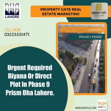 1 Kanal Required Residential Plot in Phase 9 Prism, Lahore - (DP-38750)