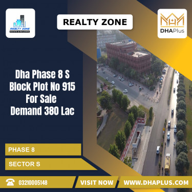 1 Kanal Residential Plot for Sale in Sector S -  Phase 8, Lahore - (DP-38831)