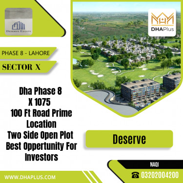1 Kanal Residential Plot for Sale in Sector X -  Phase 8, Lahore - (DP-38842)
