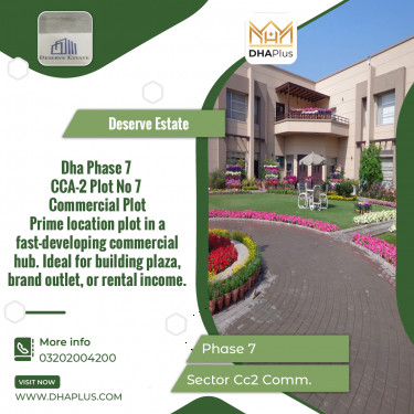 4 Marla Commercial Plot for Sale in Sector CC2 Commercial -  Phase 7, Lahore - (DP-38905)