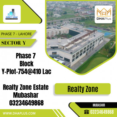 1 Kanal Residential Plot for Sale in Sector Y -  Phase 7, Lahore - (DP-38934)