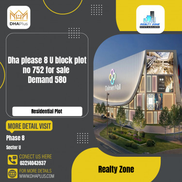 1 Kanal Residential Plot for Sale in Sector U -  Phase 8, Lahore - (DP-38951)