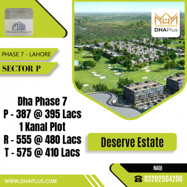 1 Kanal Residential Plot for Sale in Sector P -  Phase 7, Lahore - (DP-39014)