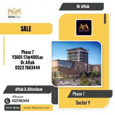 26 Marla Residential Plot for Sale in Sector Y -  Phase 7, Lahore - (DP-39016)
